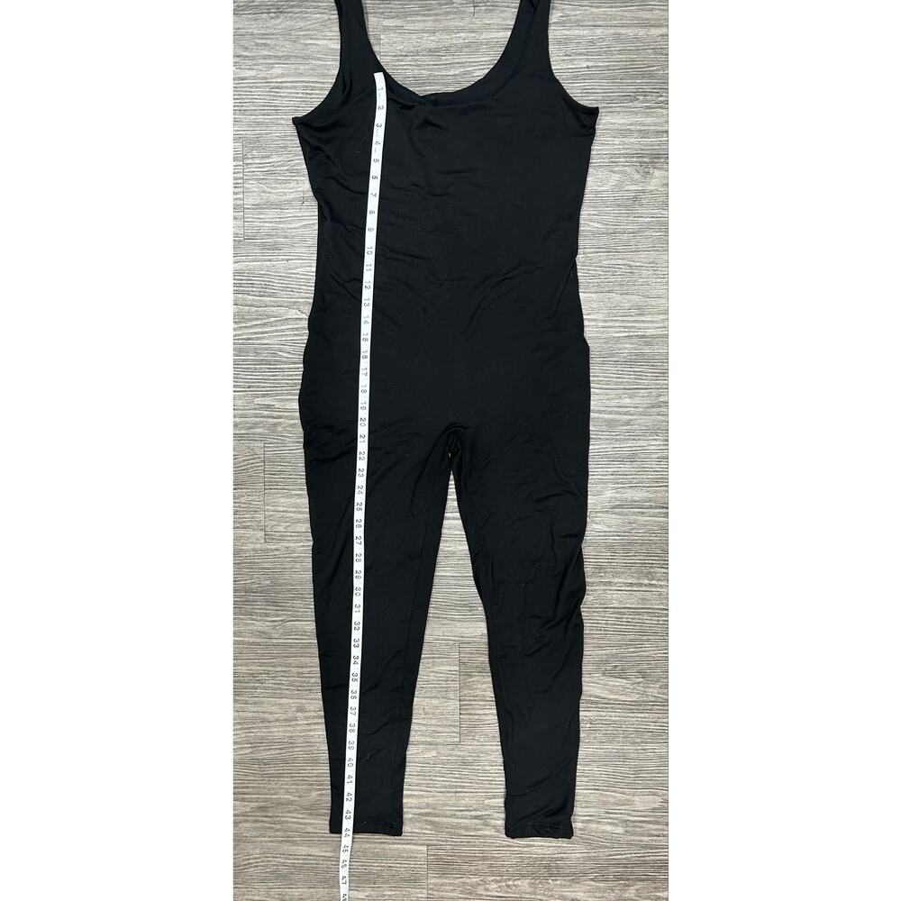 Bumpsuit Black Tank Unitard Jumpsuit Full Length Bodysuit Size XL Activewear - Picture 6 of 6